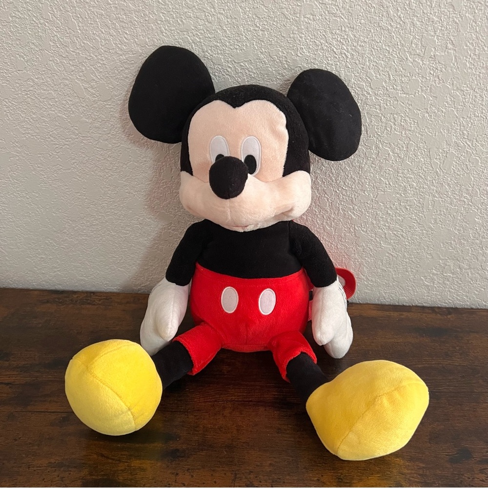 DISNEY Mickey Mouse Plush Backpack